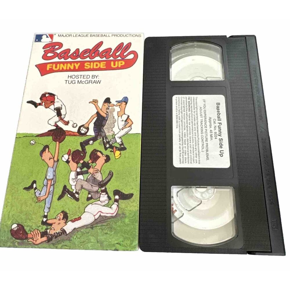 Baseball Funny Side Up VHS MLB Production Color 1987 Play Ball Tug McGraw‎